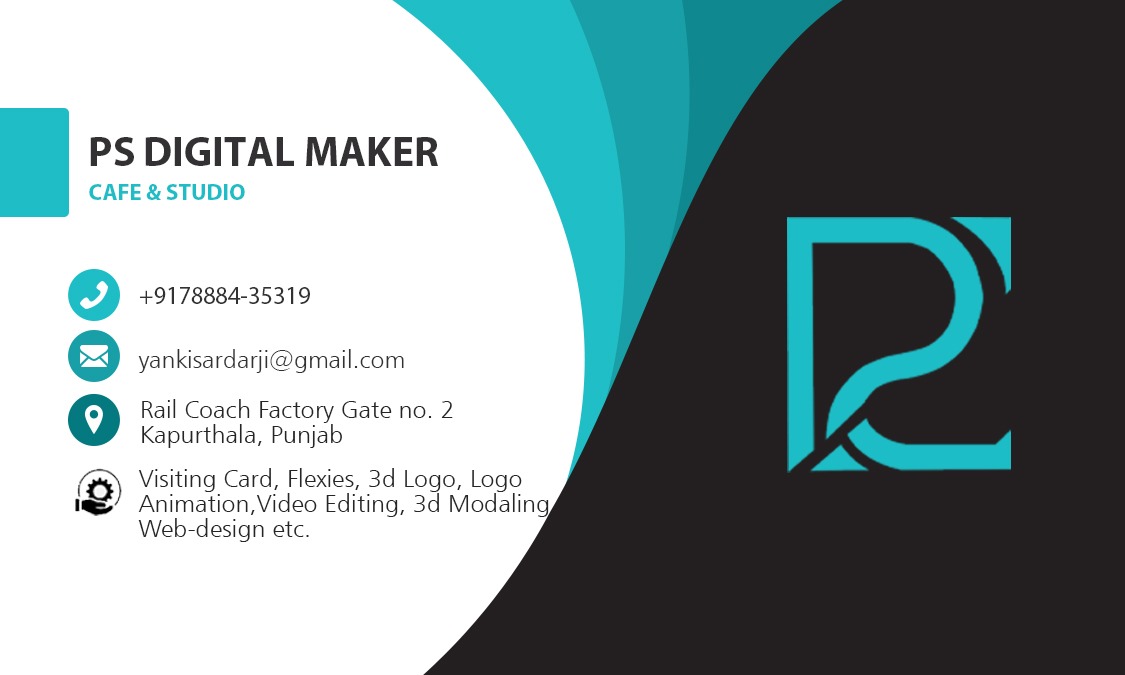 PS Digital Maker visiting card front